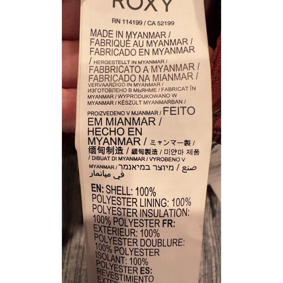 Women's Snow Pants By Roxy Nadia Smoked Paprica Size XS 10K DryFlight Technology - Picture 16 of 16